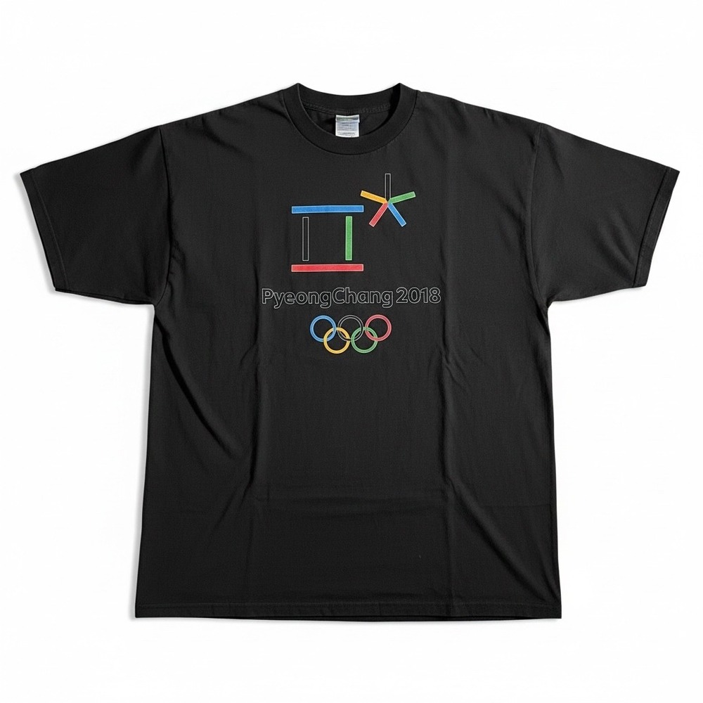 Pro Club PyeongChang 2018 Olympics T-Shirt Mens 4XL Black Excellent Heavy Weight